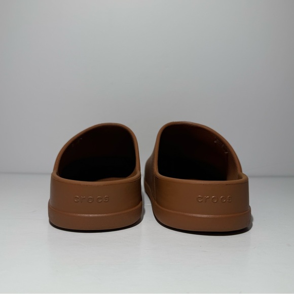 CROCS Dylan Clogs Slip On Slides Size Men’s 9 Women’s 11 Brown Shoes Sandals - Picture 8 of 9